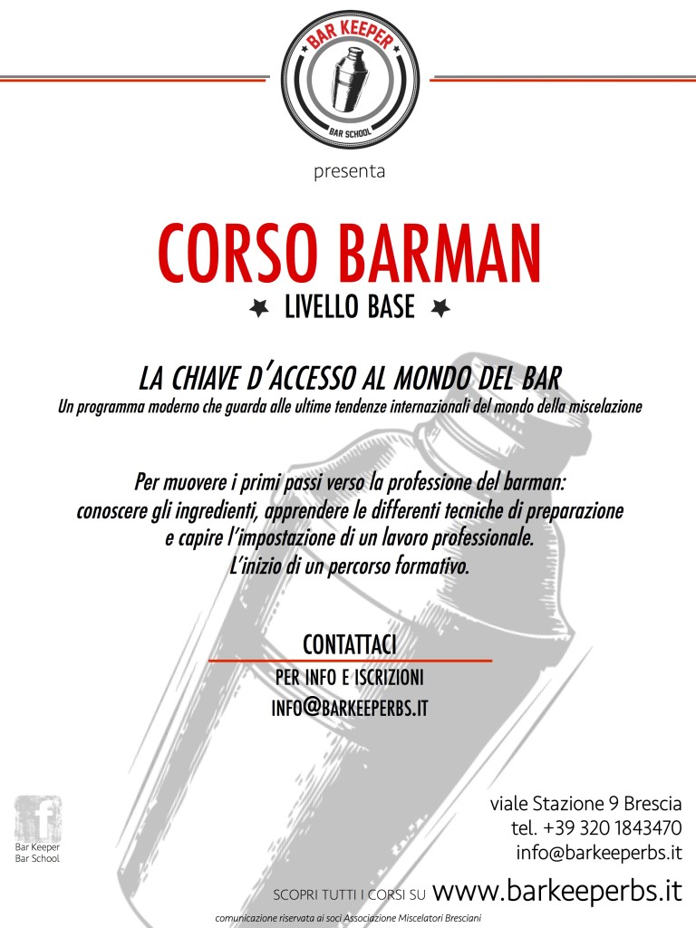 Bar Keeper - locandina BARMAN BASE